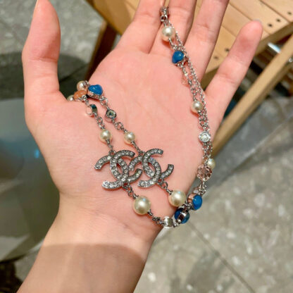 Chanel Love Double C Double Layer Necklace - Image 3