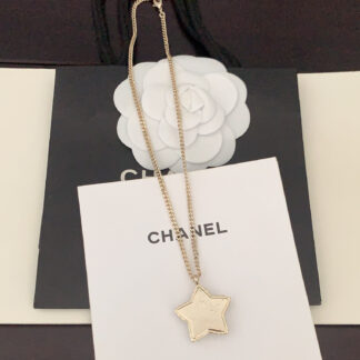 Chanel White Five-pointed Star Necklace