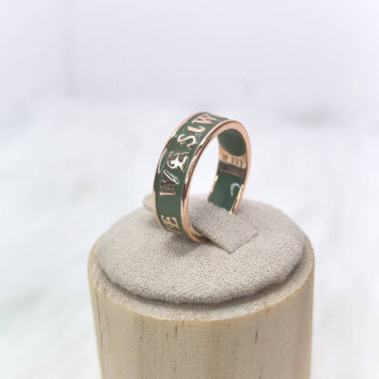 Vivienne Westwood lacquered letter ring - Image 4