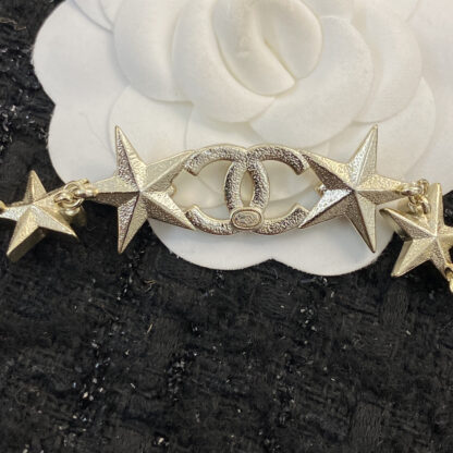 Chanel Colored Gemstone Star Pearl Necklace - Image 4
