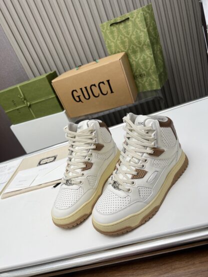 Gucci high and low top distressed sneakers - Image 3