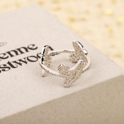 Vivienne Westwood Full Diamond 3 Saturn Ring - Image 4