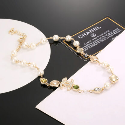 Chanel Colored Diamond Pearl Necklace - Image 4