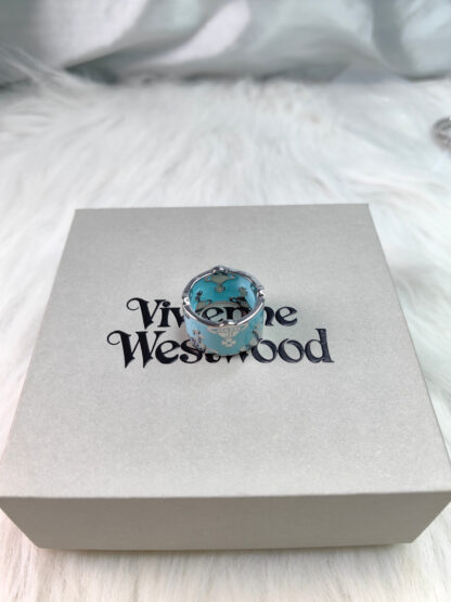 Vivienne Westwood Upper and Lower Saturn Lacquer Ring - Image 4