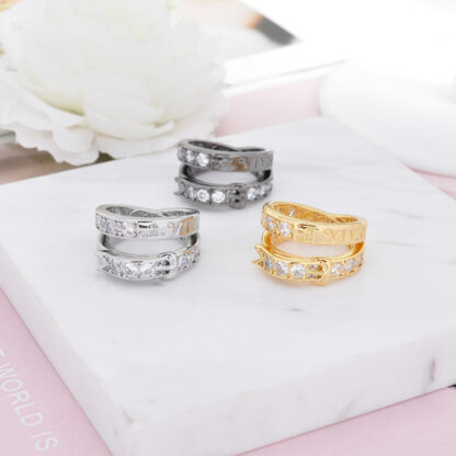 Vivienne Westwood Double Circle Belt Buckle Letter Ring - Image 4