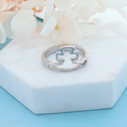 Vivienne Westwood Line Hollow Saturn Ring - Image 4