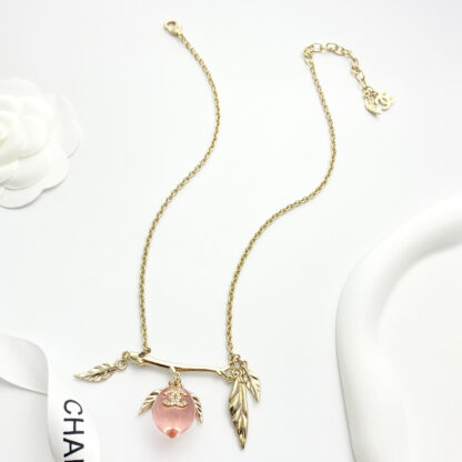 Chanel Vintage Peach Necklace - Image 4