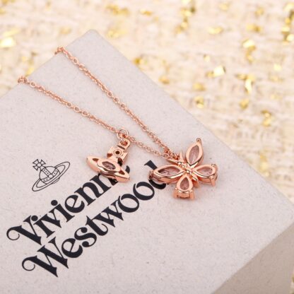 Vivienne Westwood Super Fairy Butterfly Necklace - Image 4