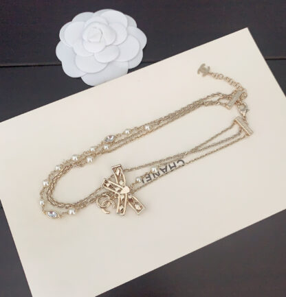 Chanel Bow 3-Layer Necklace - Image 4