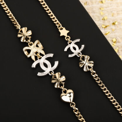 Chanel Bow Chain Sweater Necklace - Image 4