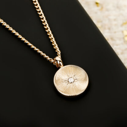 Chanel gold coin letter necklace - Image 4
