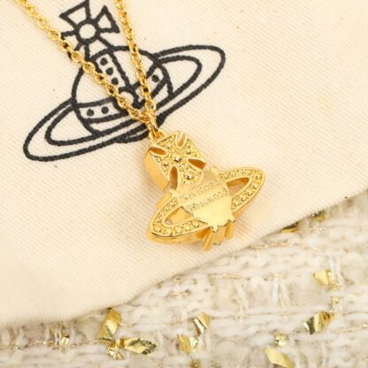 Vivienne Westwood classic shining earth star ring necklace - Image 4