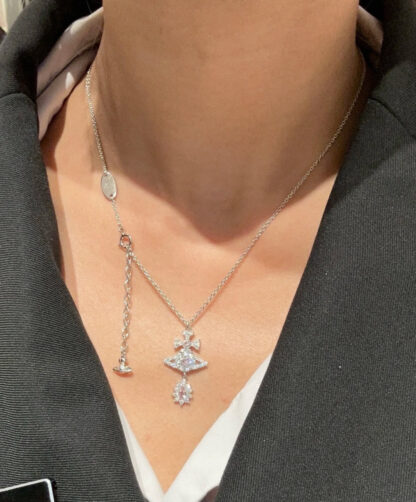 Vivienne Westwood classic shining earth star ring necklace - Image 4