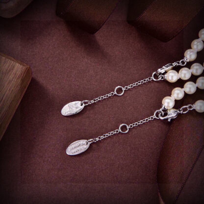 Vivienne Westwood Saturn Pearl Necklace - Image 4