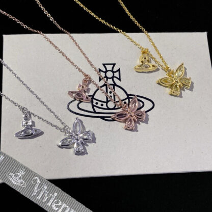 Vivienne Westwood diamond Saturn necklace - Image 4