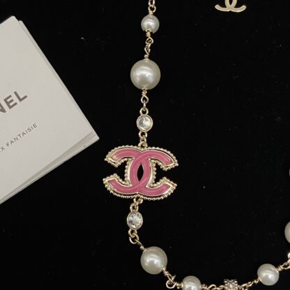 Chanel exquisite enamel double C necklace - Image 4