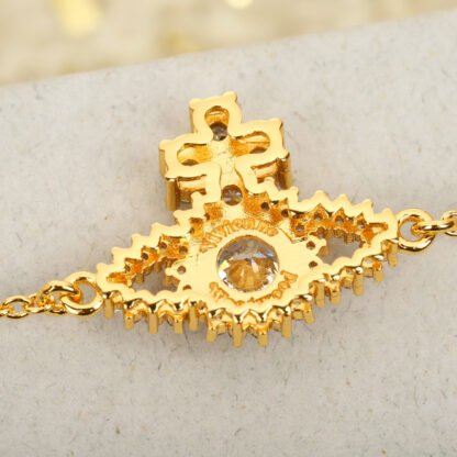 Vivienne Westwood Classic Sparkling Saturn Ring Bracelet - Image 3