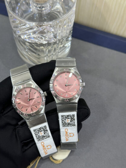 Omega Constellation Cherry Blossom Pink Ladies Watch - Image 4