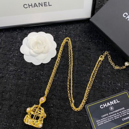 Chanel bird cage long necklace - Image 5