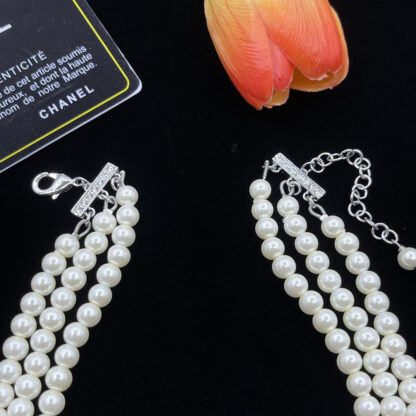 Chanel three-layer pearl exquisite necklace - Image 4