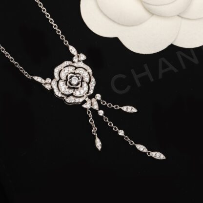 Chanel Camellia Diamond Necklace - Image 4