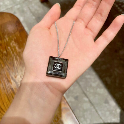 Chanel Fashion Square Double C Necklace - Image 4