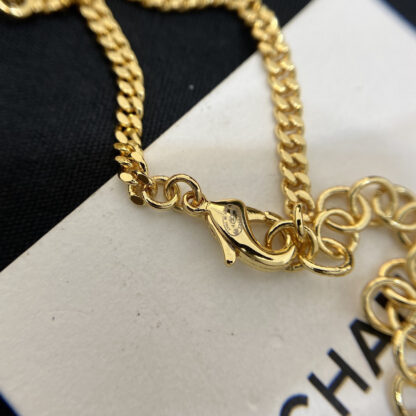 Chanel Double C Pearl Necklace - Image 4