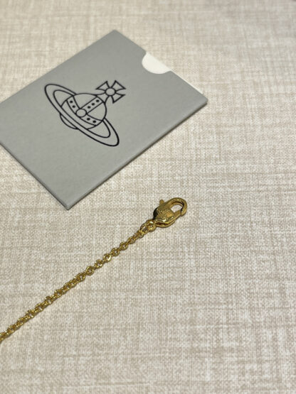 Vivienne Westwood Pearl Cloud Small Saturn Charm Bracelet - Image 4