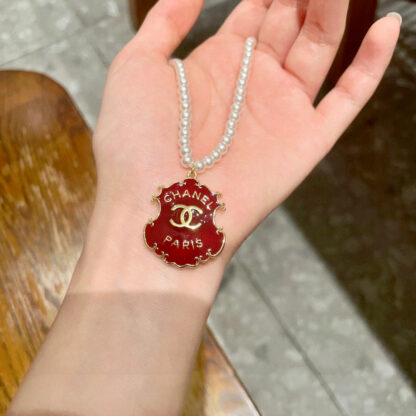 Chanel Pearl Double C Necklace - Image 3