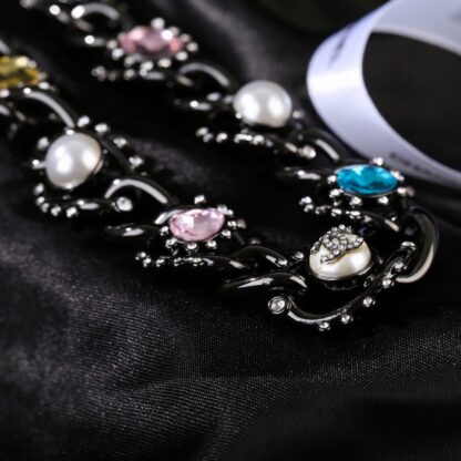 Chanel Pearl and Rhinestone Necklace - Image 5