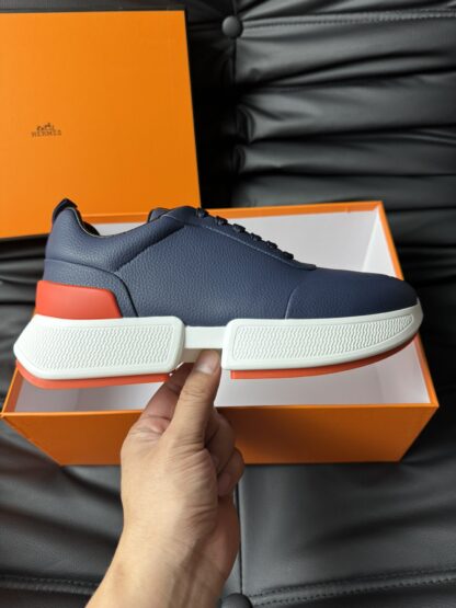 Hermès Dark Blue Premium Ultra Lightweight Sneakers - Image 5