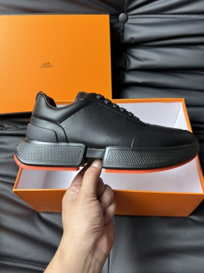 Hermès Deep Black Premium Ultra Lightweight Sneakers - Image 5