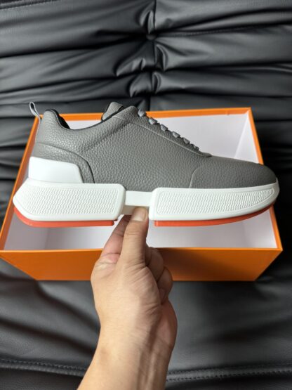 Hermes light grey high-end elegant casual shoes - Image 5