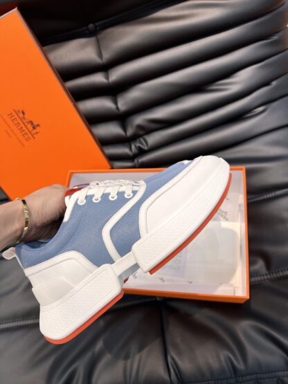 Hermes Men's Light Blue Soft and Comfortable Casual Sports Shoes - Image 5