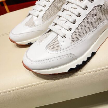 Hermes France Paris catwalk white breathable classic casual shoes - Image 5