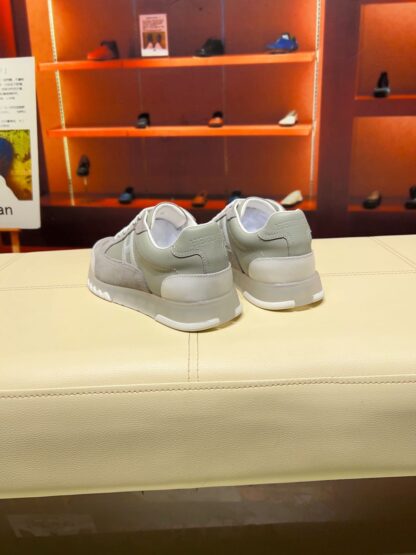 Hermes green grey French Paris catwalk simple casual shoes - Image 5