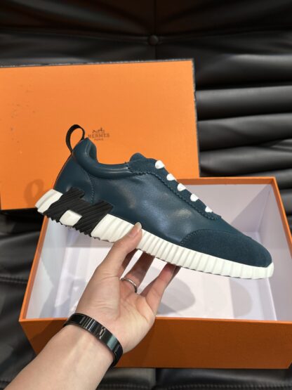 Hermès light blue all-match casual sneakers - Image 5