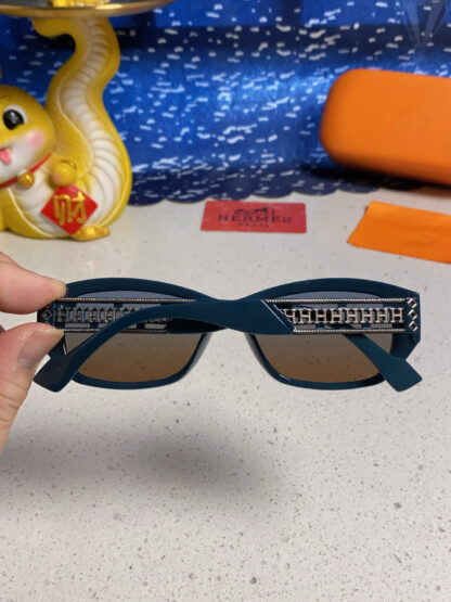 Hermes Retro Fashion Trend Cat Eye Sunglasses - Image 5