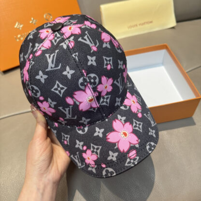 Louis Vuitton TM MONOGRAM CHERRY BLOSSOM PRINTED BASEBALL CAP - Image 5