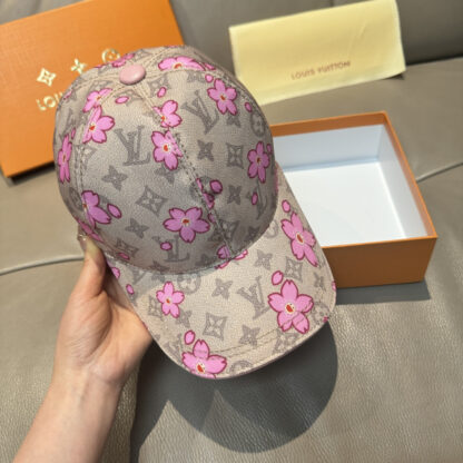 Louis Vuitton TM MONOGRAM CHERRY BLOSSOM PRINTED BASEBALL CAP - Image 5