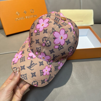 Louis Vuitton TM MONOGRAM CHERRY BLOSSOM PRINTED BASEBALL CAP - Image 5