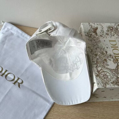 Dior simple white baseball cap - Image 6