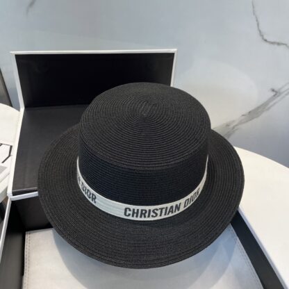 Dior all-match flat straw hat - Image 6