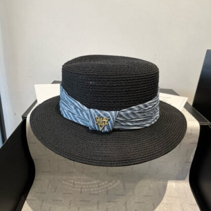 Louis Vuitton Gold and Straw Hat - Image 5