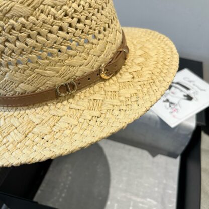 Dior raffia flat cap - Image 6