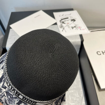 Dior old flower fashion straw hat - Image 6