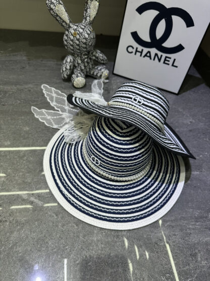 Dior lace pearl bow bucket hat - Image 6