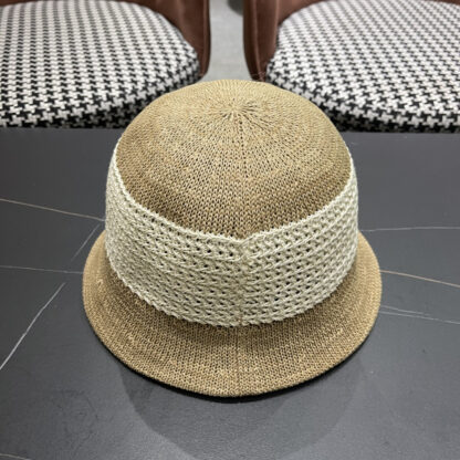 Dior hollow sun protection contrast color sun hat - Image 6