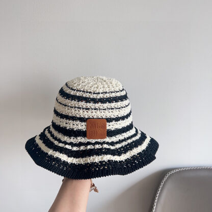 Dior colorblock woven simple bucket hat - Image 6