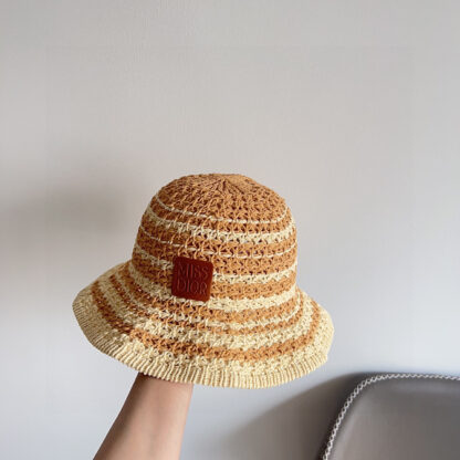 Dior colorblock woven simple bucket hat - Image 6